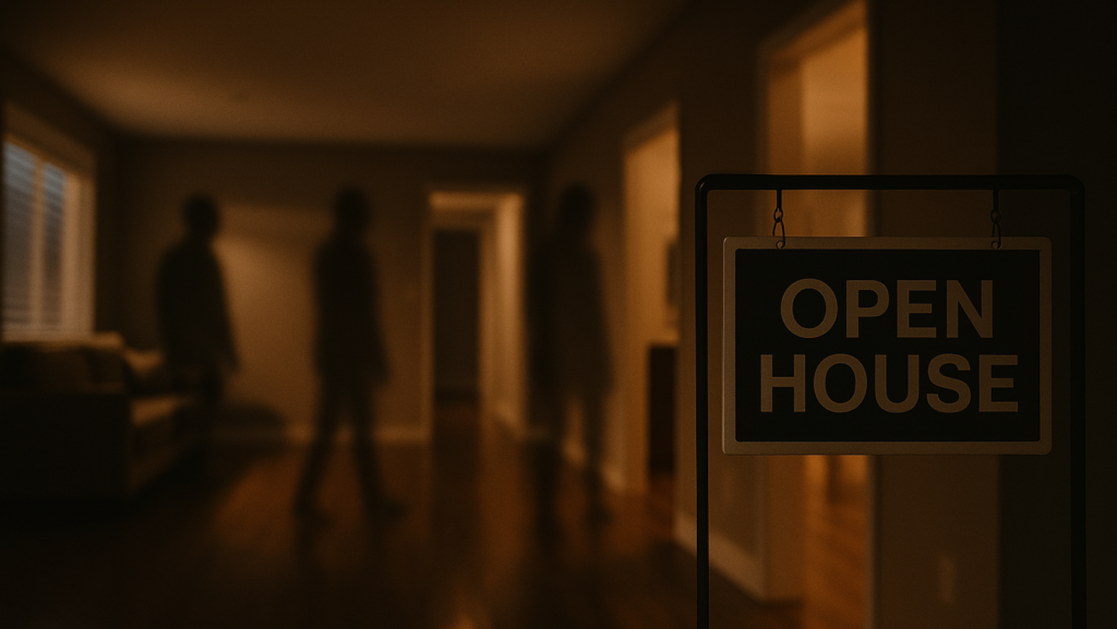 open house with low buyer traffic inside home