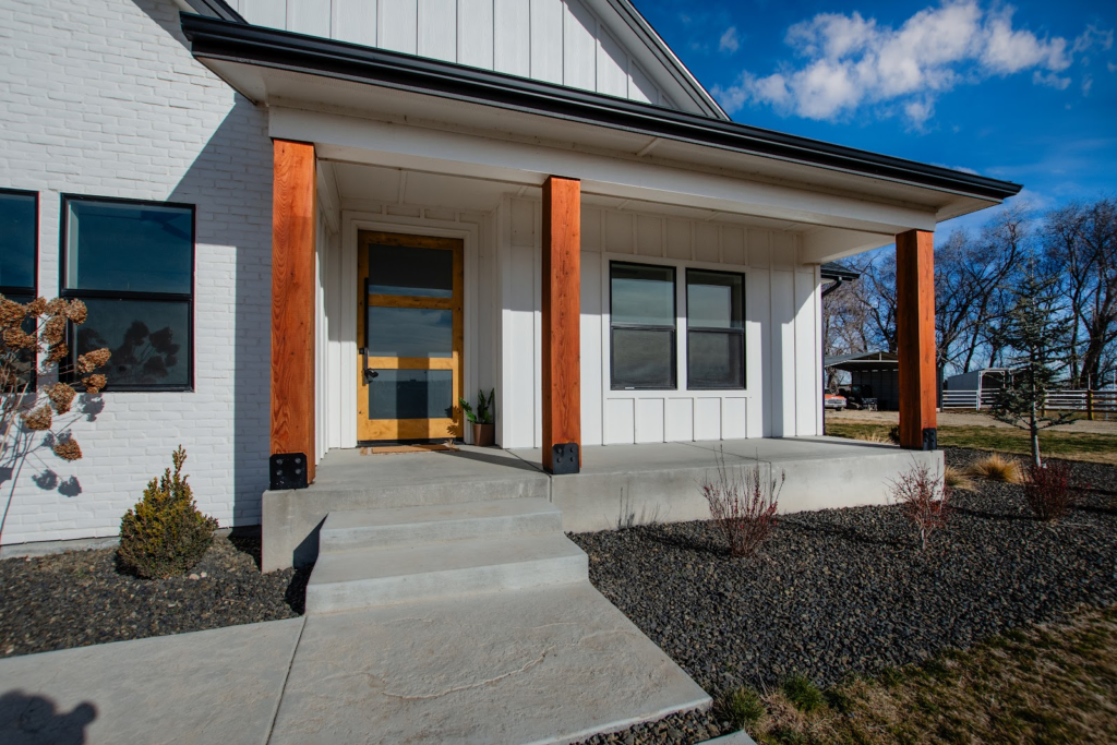 Front exterior of a newly built single-family home, the kind of new construction a VA loan can finance with zero down.